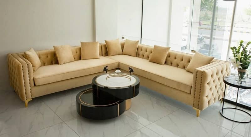 L shape  sofa set /sofa combed available 9