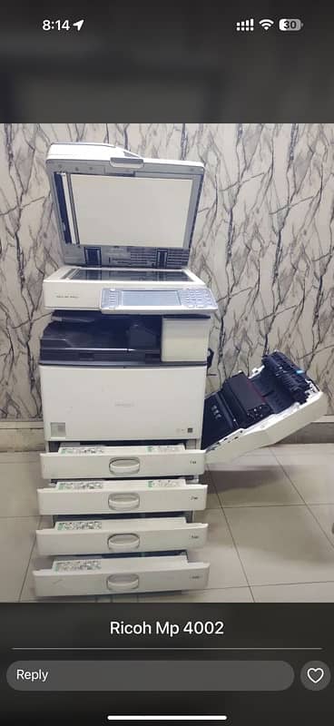 RICOH MP 4002Sp Multifunction Photocopier A+ Condition 0