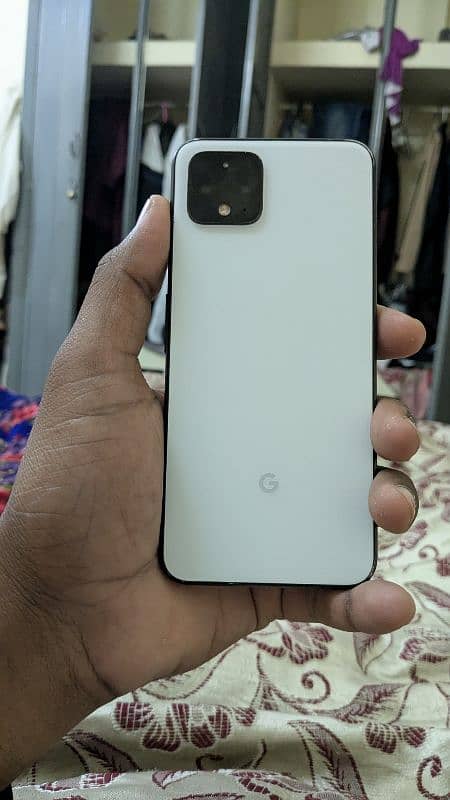 pixel 4 6/128 front glass broken face id glitch 0