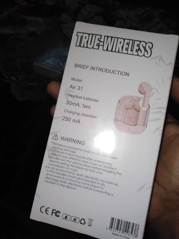 Original pink air 31 Airbuds wireless Bluetooth 1