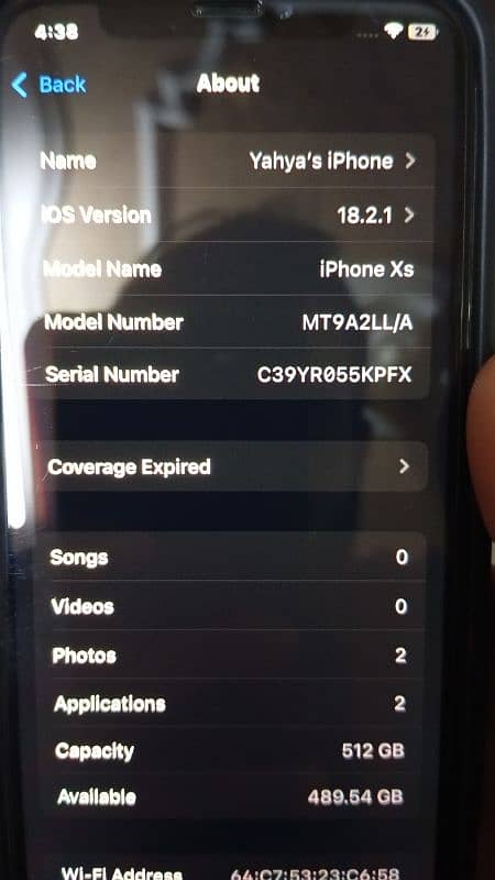 Iphone XS 512GB JV-Non PTA 0