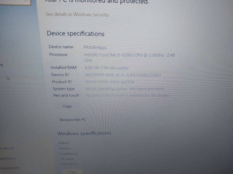 HP i5 6th Generation for urgent sale 1