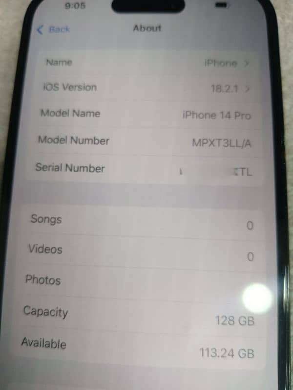 iphone 14 pro 128GB non pta 03.70. 1719.295 6