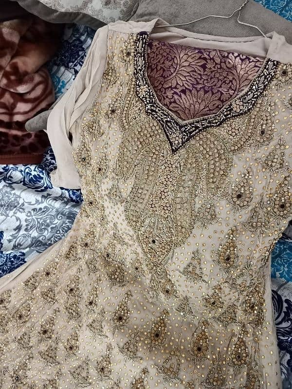 one time worn bridal dresses for 3 functions. Mehndi| Barata | Walima 6