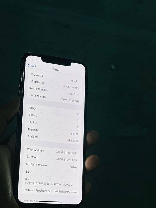 iphone xs max dul PTA 8