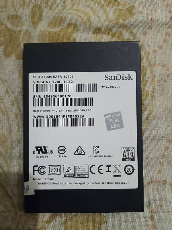 SanDisk 128GB SSD Z400S SATA - High Performance Solid State Drive 1