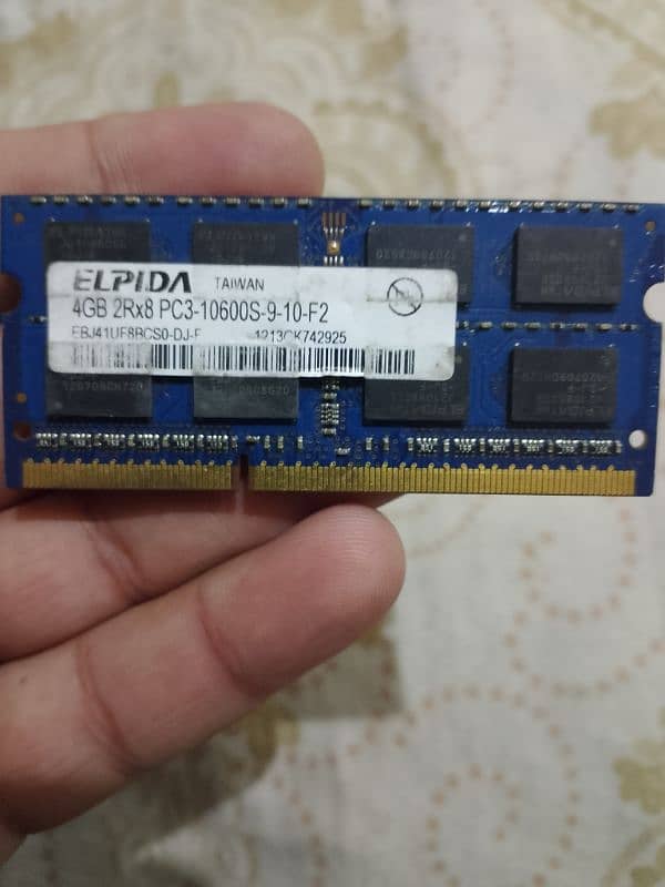 (Two) 4GB DDR3 RAM for Laptop (SK Hynix & Elpida) 2