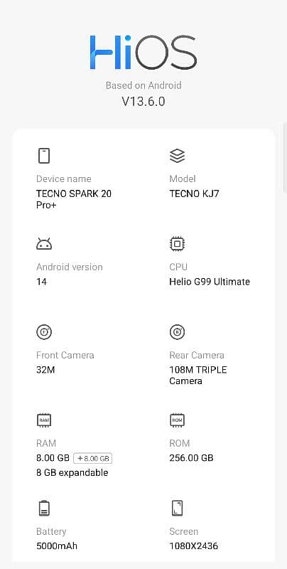 Tecno Spark 20 pro Plus 3