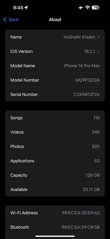 iphone 14 pro max 128 GB Non- PTA 9