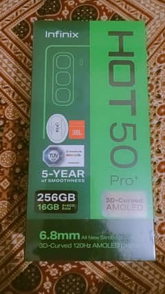 Infinix 50 pro plus New daba pack 16 256no open