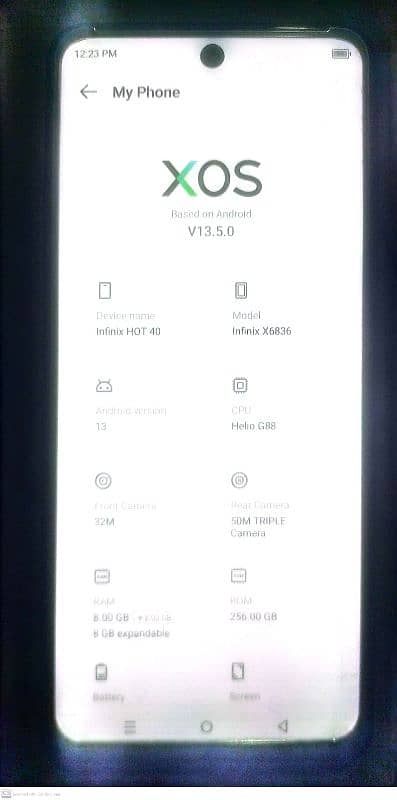 Infinix Hot 40 mobile 16/256 2