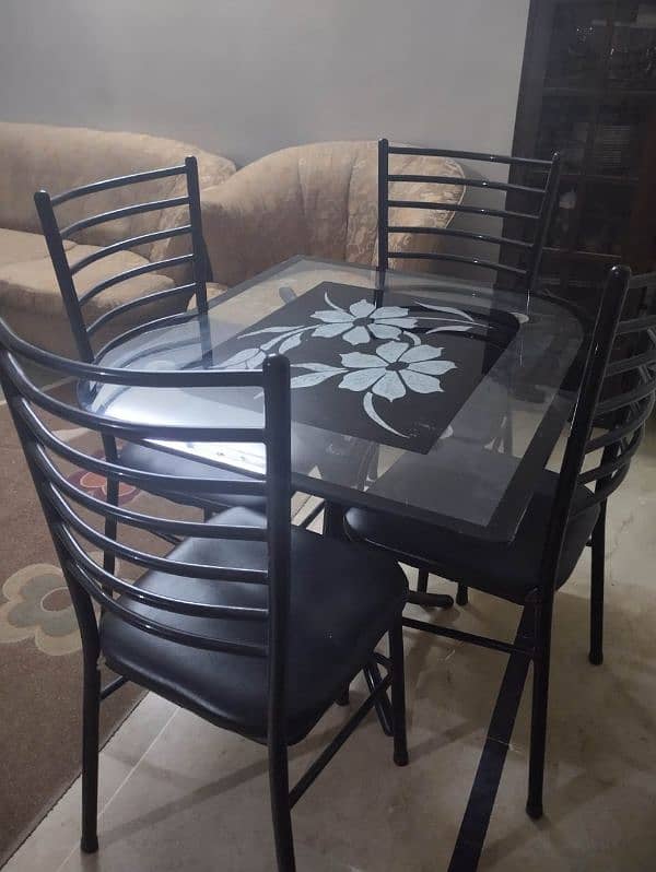 Elegent black Dining table 4