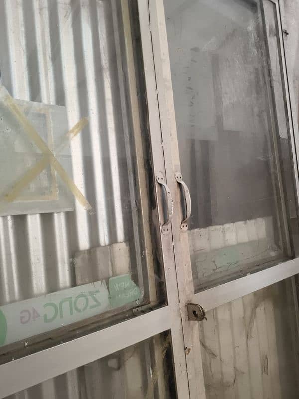 "2 Heavy-Duty Iron Sliding Glass Door for Sale" 0