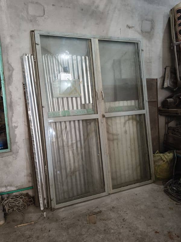 "2 Heavy-Duty Iron Sliding Glass Door for Sale" 1