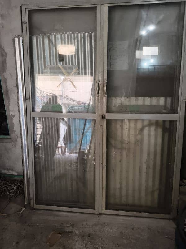 "2 Heavy-Duty Iron Sliding Glass Door for Sale" 3