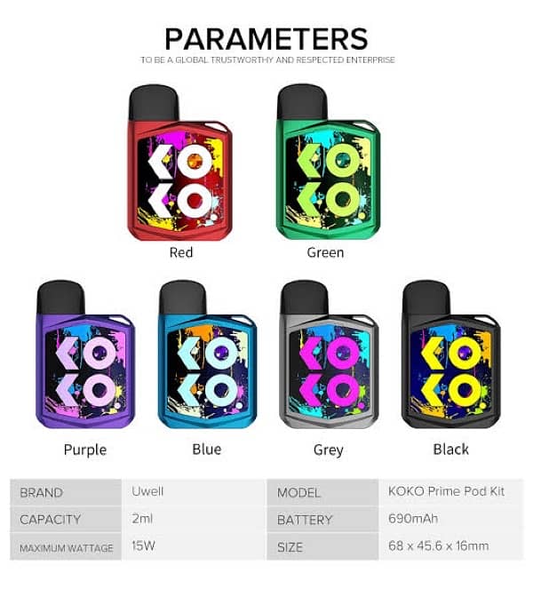 KOKO PRIME, Pod / Vape / Pods / Vapes 2