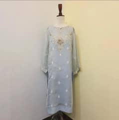 Agha Noor festive kurta and capri