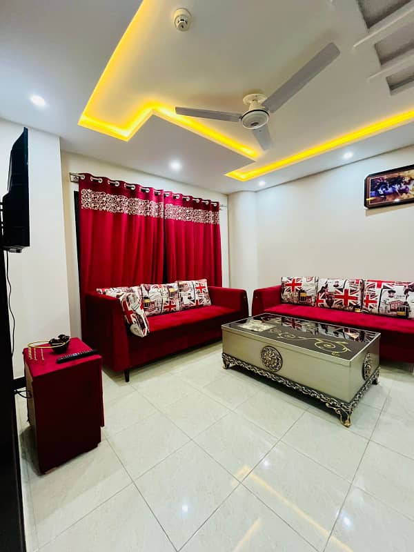 3 beds room furnished ground potion available for rent bharia town phase 8 1