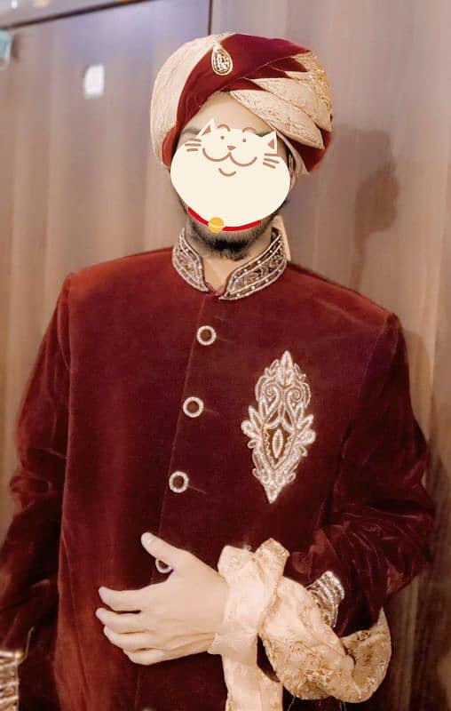 Velvet sherwani 2