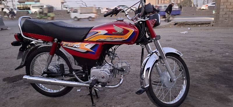 Honda cd 70 2024/2025 model 150k sy nechy waly rabta na kary. 3