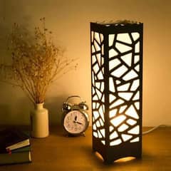 Big Size Wooden Side Table Lamp order now free delivery