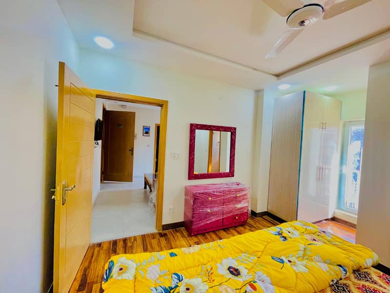 2 beds room furnished flat available for rent in bharia town phase 8 0