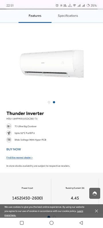 HAIER 1.5 TON INVERTER. T3 MODEL NEW. 0