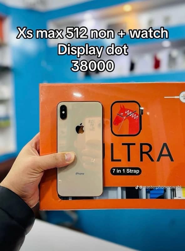 Iphone xs max 512gb non pta + Watch 0