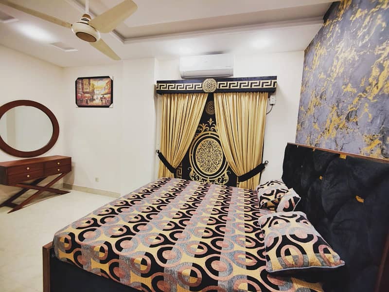 2 bed furnished flat available for rent in bharia town 0