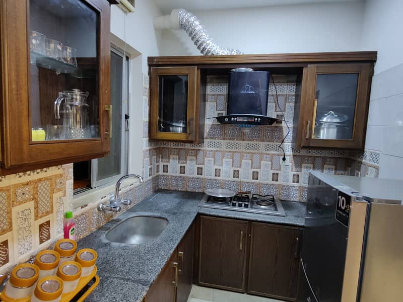 2 bed furnished flat available for rent in bharia town 5