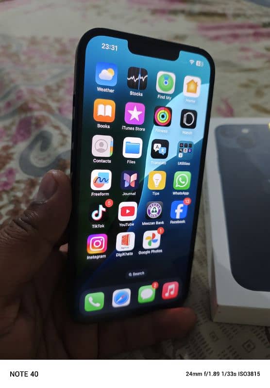 Iphone 13 (128gb) PTA approved with complete box and accessories 8