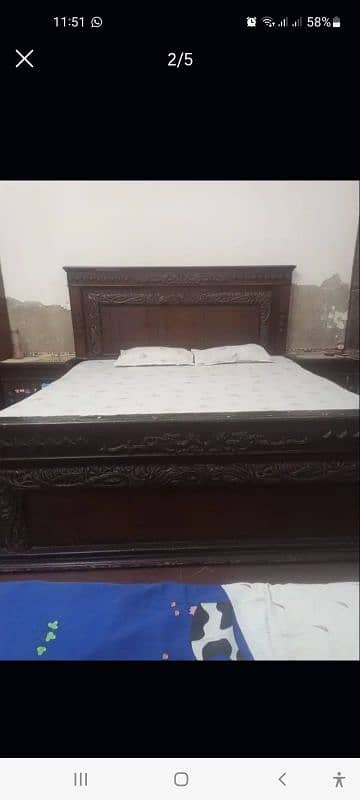 Wooden bed set 50000 0