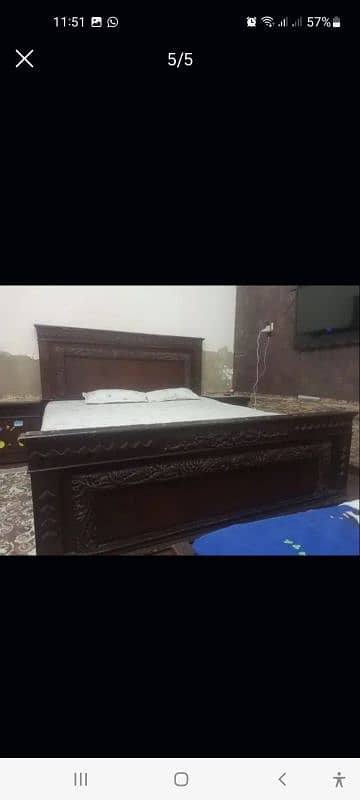 Wooden bed set 50000 2