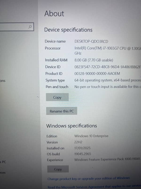 Exchange ASUS i7 10th gen laptop. 9