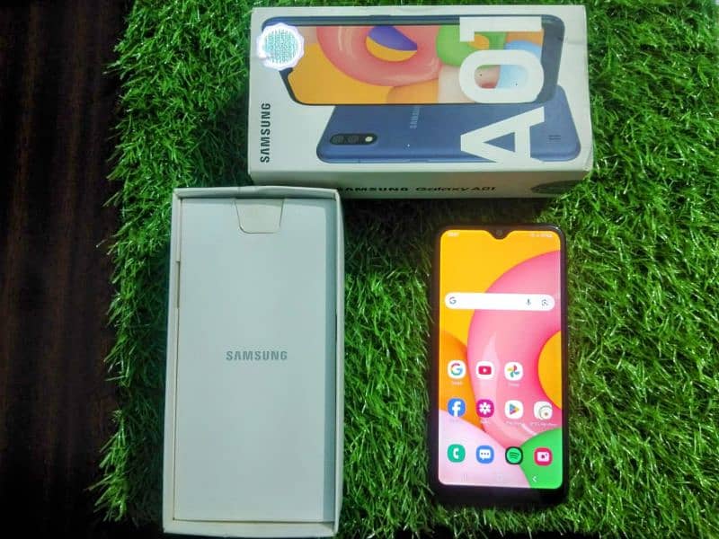 Samsung A01 PTA Approved Dual Sim With Box New Condition. 2