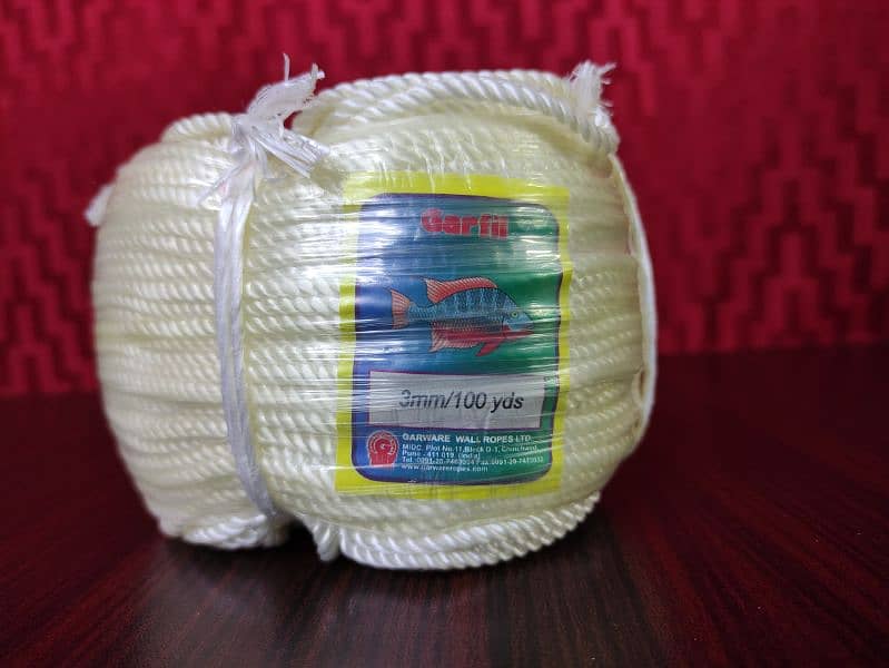 3 New 100 Yard Meter Rassi Rope in Parachute Polyester & Plastic Cord 2