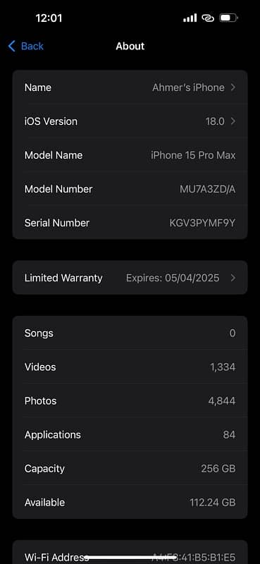 IPhone 15 pro max | 256 Gb | Non pta 6