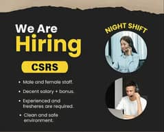 Call Center Night shift  Female staff