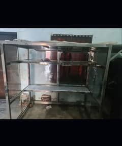 Food stall counter steel