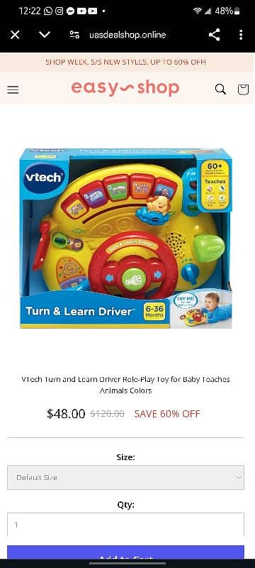VTech Infant & Toddler Turn & Learn Driver 1