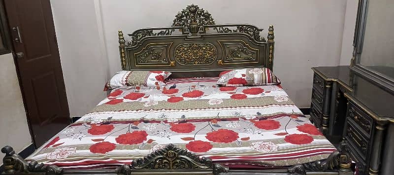 chinioti furniture king size bed 0