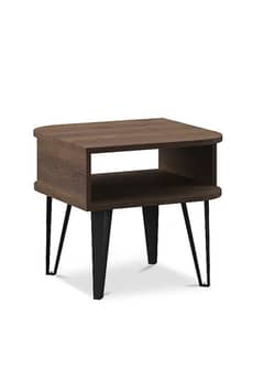 Side table with curved top and hairpin legs ( brand new )