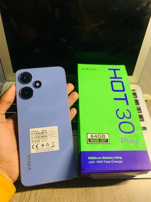 infinix Hot 30 Play With Box 10/10 1