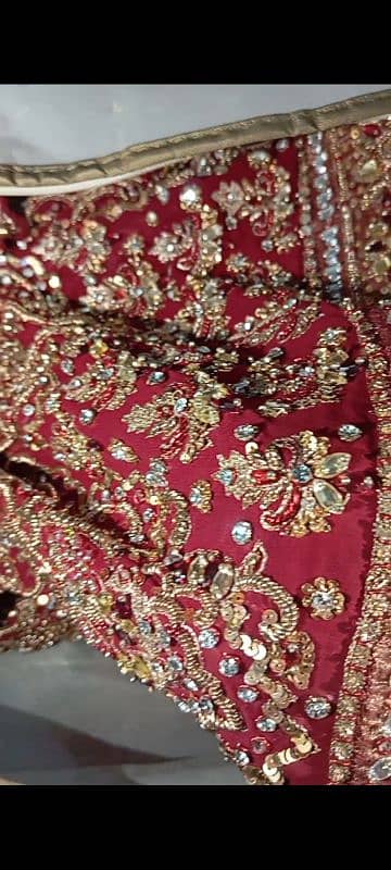 "Stunning Bridal Red Embroidered Lehenga – Perfect for Your Big Day!" 8