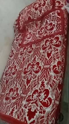 velvet printed bedsheets like new