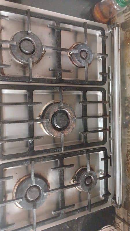 5 burner gas oven 1