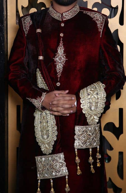 Baraat Sherwani for Groom - with Khulaaa 1