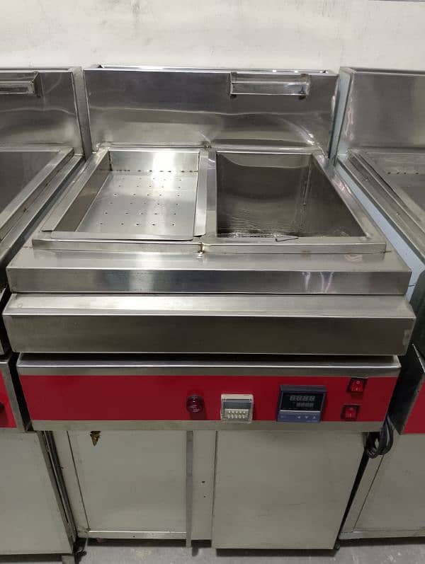 16 litter deep fryer blower automatic pizza oven dough mixer table gri 3