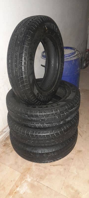 tyres R13 145.80R13 very less used no single puncture tyre 12