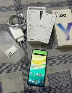 Vivo Y100 with box and charger